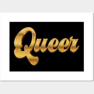 Queer // Retro Typography Design Posters and Art